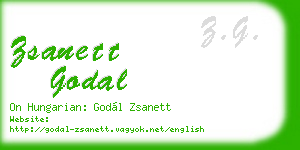zsanett godal business card